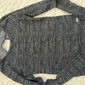 Women's Gray Express Long Sleeve Athleisure Top XS